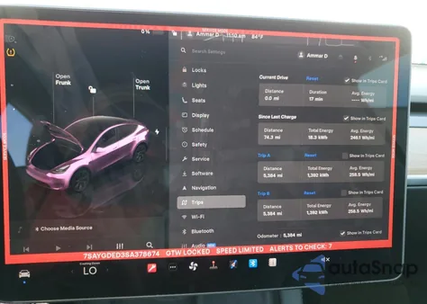 2025 Tesla Model Y z USA, uszkodzony, nr VIN 7SAYGDED3SA378674